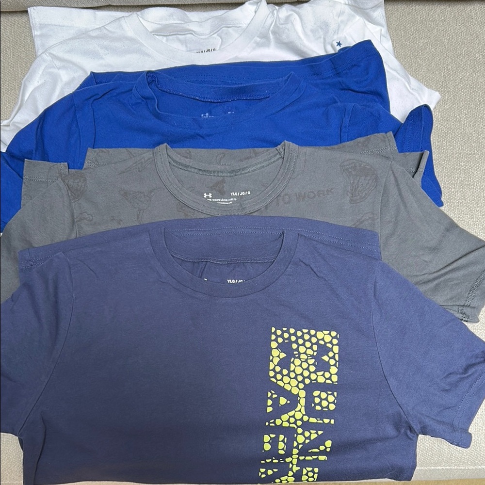 Under Armour Short Sleeve Tees in Blue and Gray